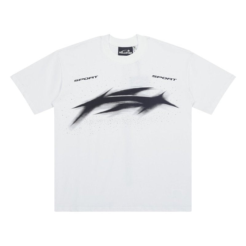 Hellstar Abstract Racing Tribal Logo Graphic T-Shirt