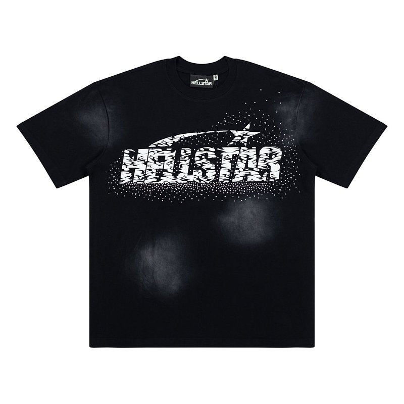 Hellstar Gradient Block Logo Heavyweight Washed T-Shirt