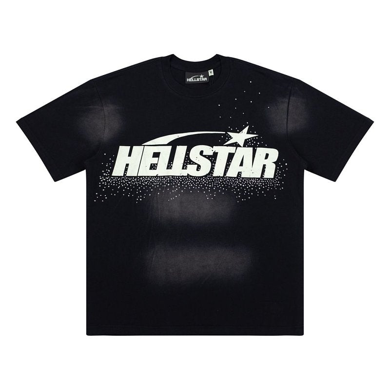 Hellstar Flame Face Star Graphic Heavyweight Washed T-Shirt