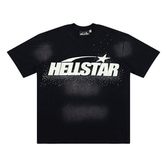 Hellstar Flame Face Star Graphic Heavyweight Washed T-Shirt