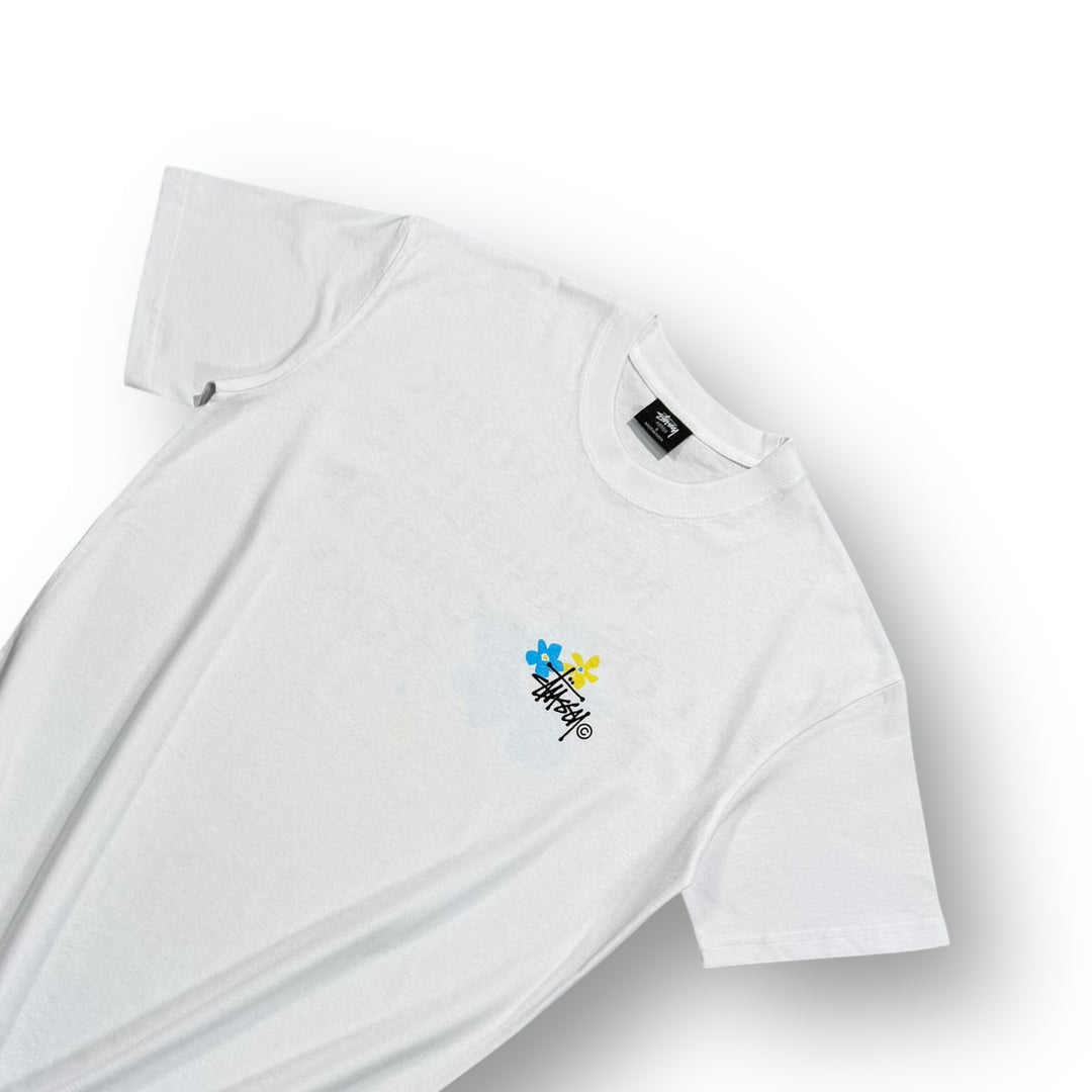 Stüssy White Flower Graphic T-shirt
