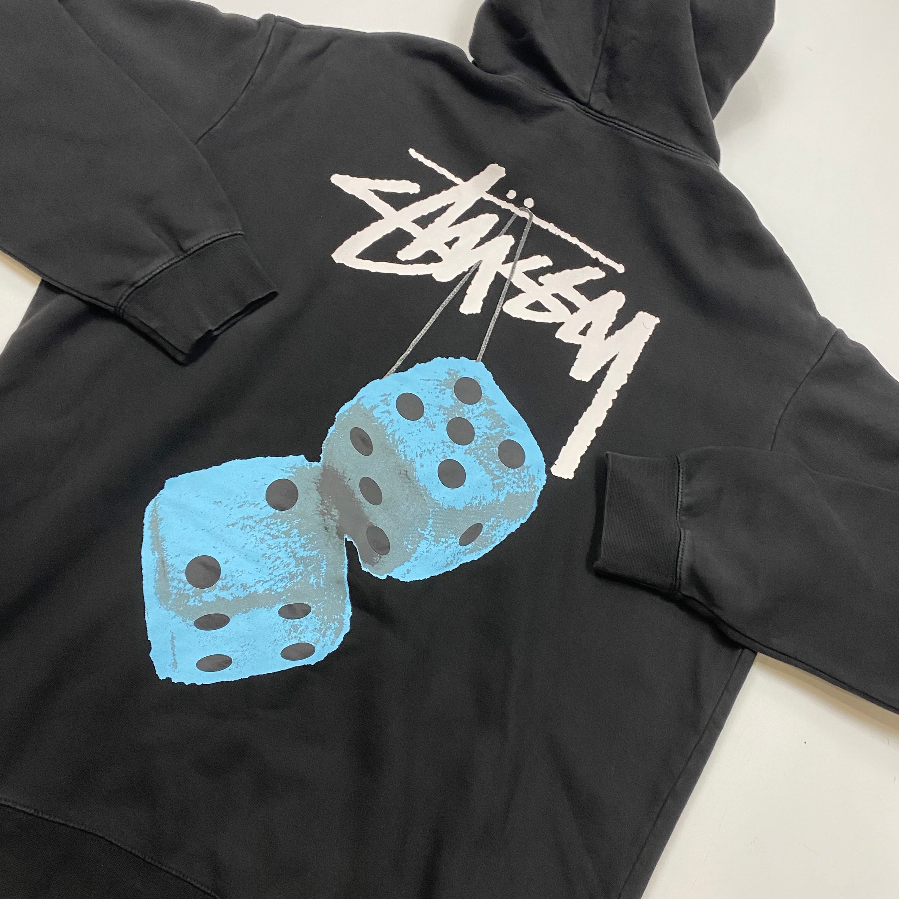 Stüssy Blue Dice Hoodie Back Graphic