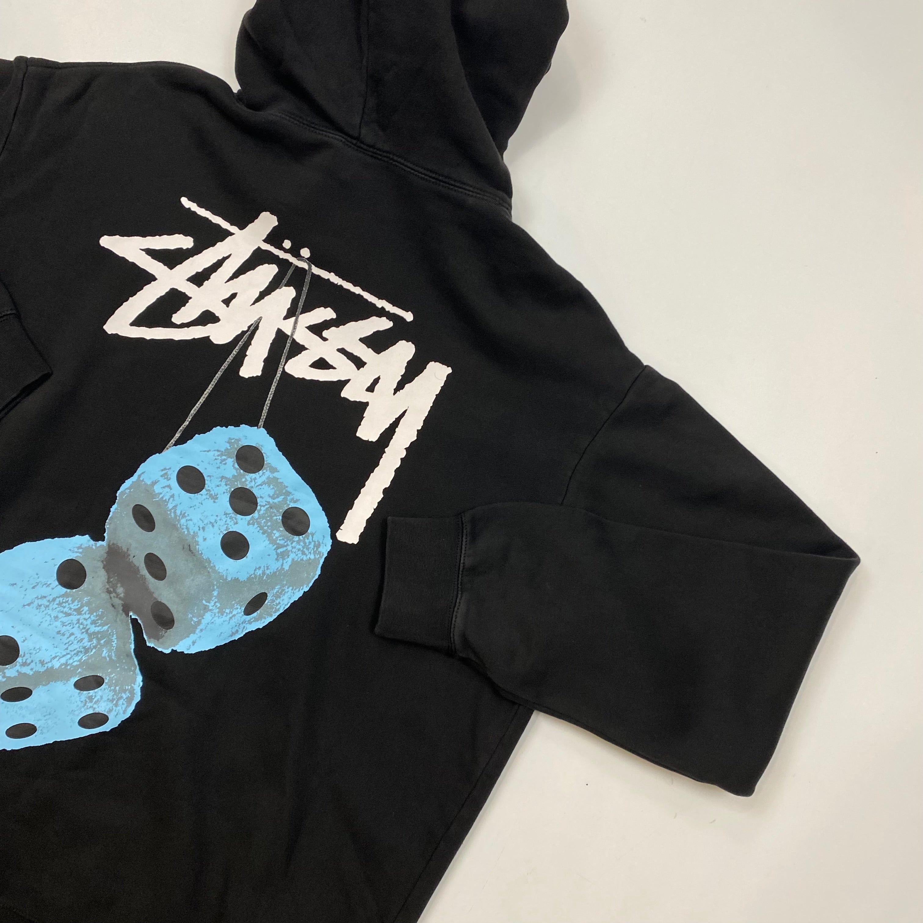 Stüssy Blue Dice Hoodie Back Graphic