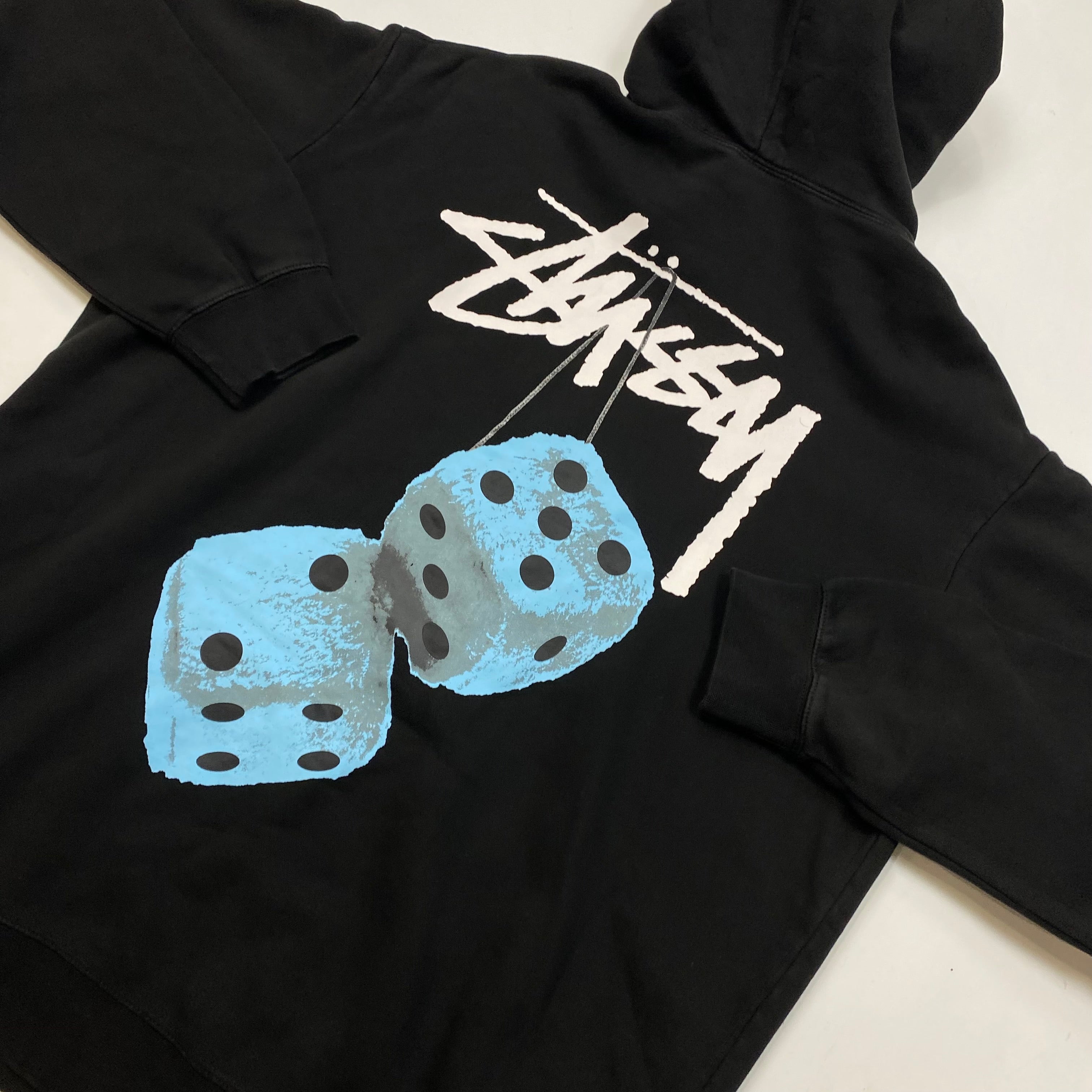 Stüssy Blue Dice Hoodie Back Graphic