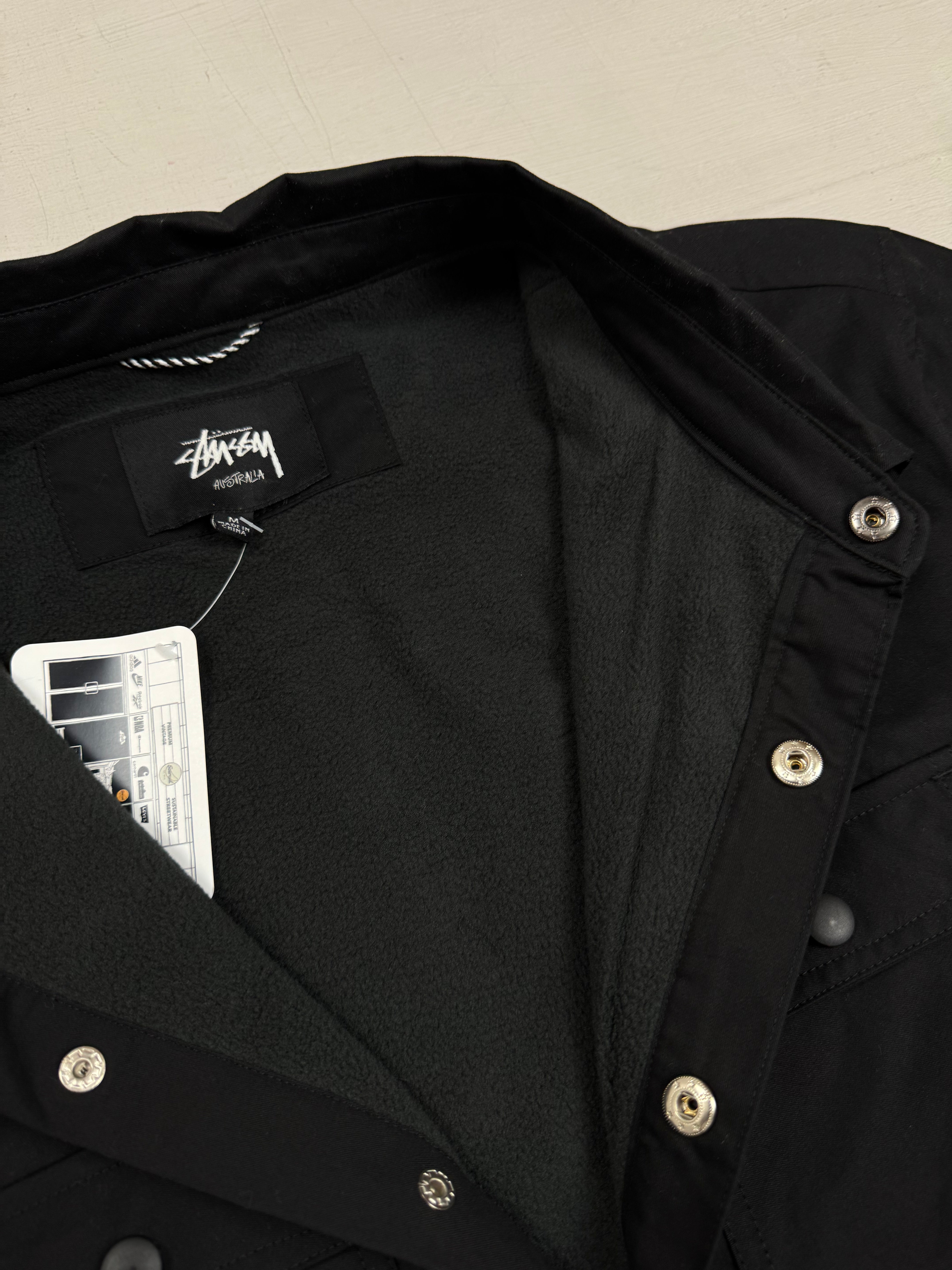 Stüssy Black Fleece Lined Shirt