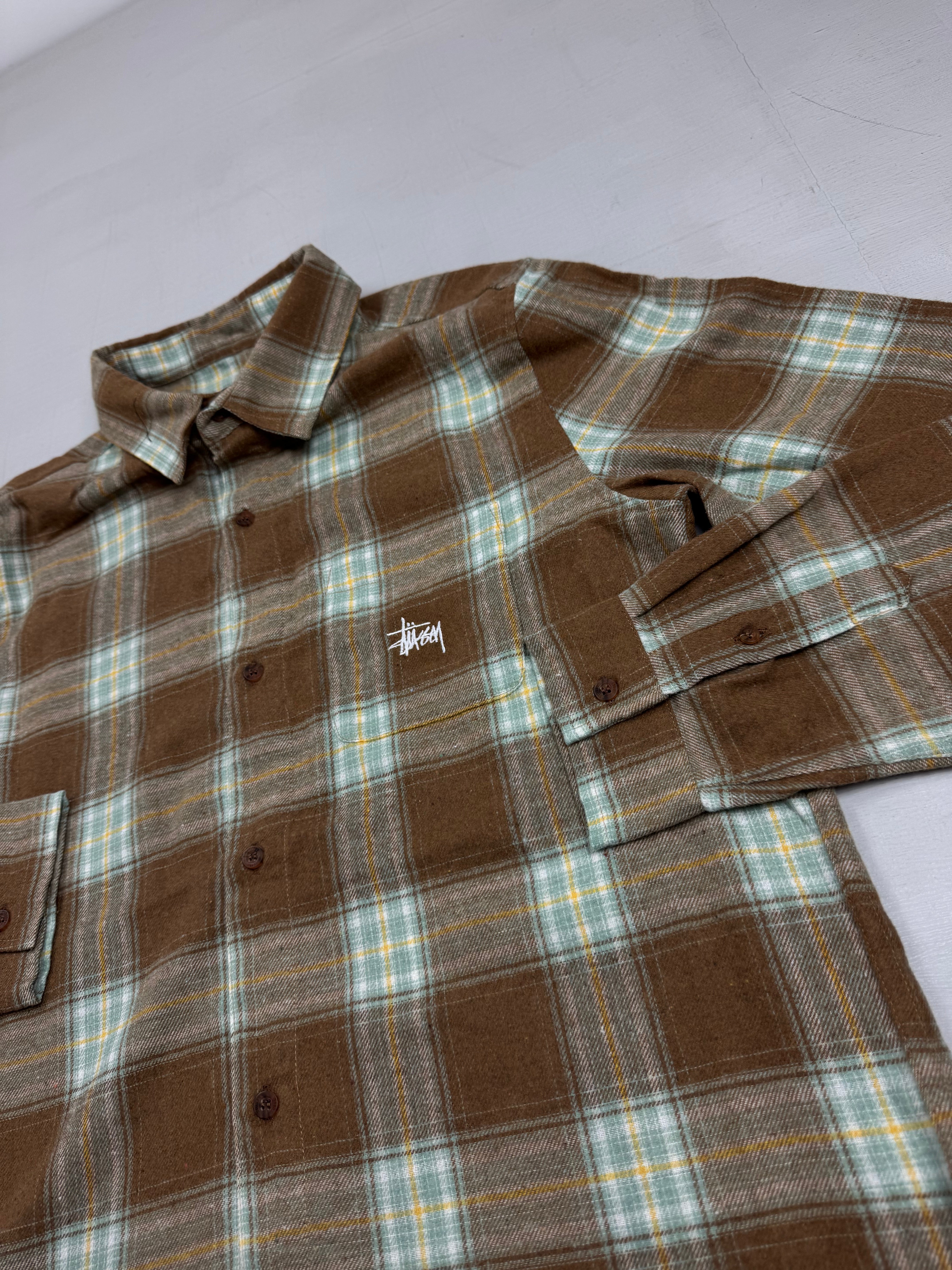 Stüssy Brown Checkered shirt