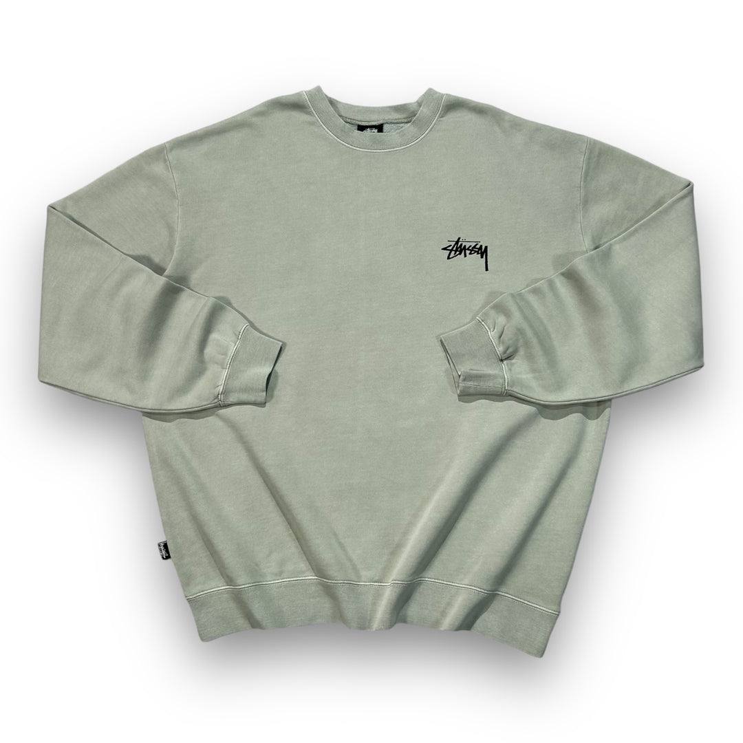 Stüssy Green Sweatshirt with Green Dice Graphic