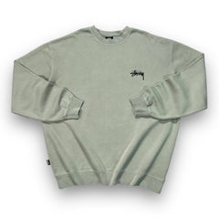 Stüssy Green Sweatshirt with Green Dice Graphic
