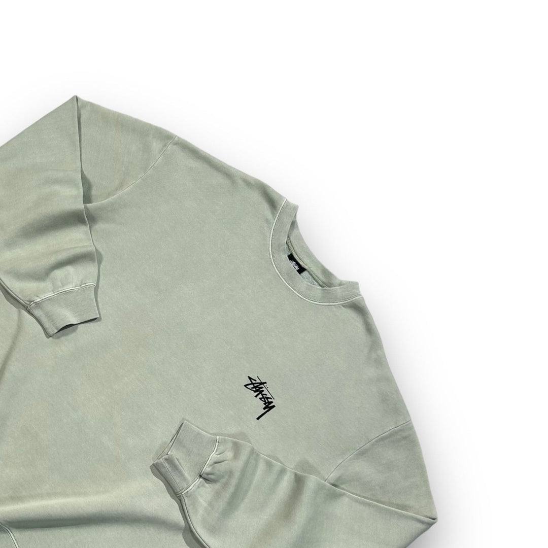 Stüssy Green Sweatshirt with Green Dice Graphic