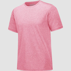 Men's Tag-Free Moisture-Wicking Athletic Fitness T-Shirt