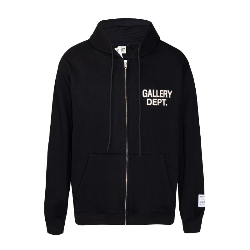 Gallery Dept. Minimalist Logo Zip-Up Hoodie