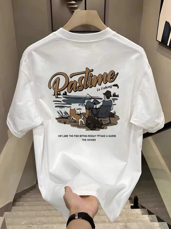 Cutting labels and clearing inventory for foreign trade tail goods~Korean loose trendy brand pure cotton short sleeved T-shirt, men's and women's same size oversized top