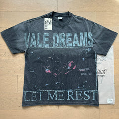 Vale Dreams Vintage Graphic T-Shirt Washed Black