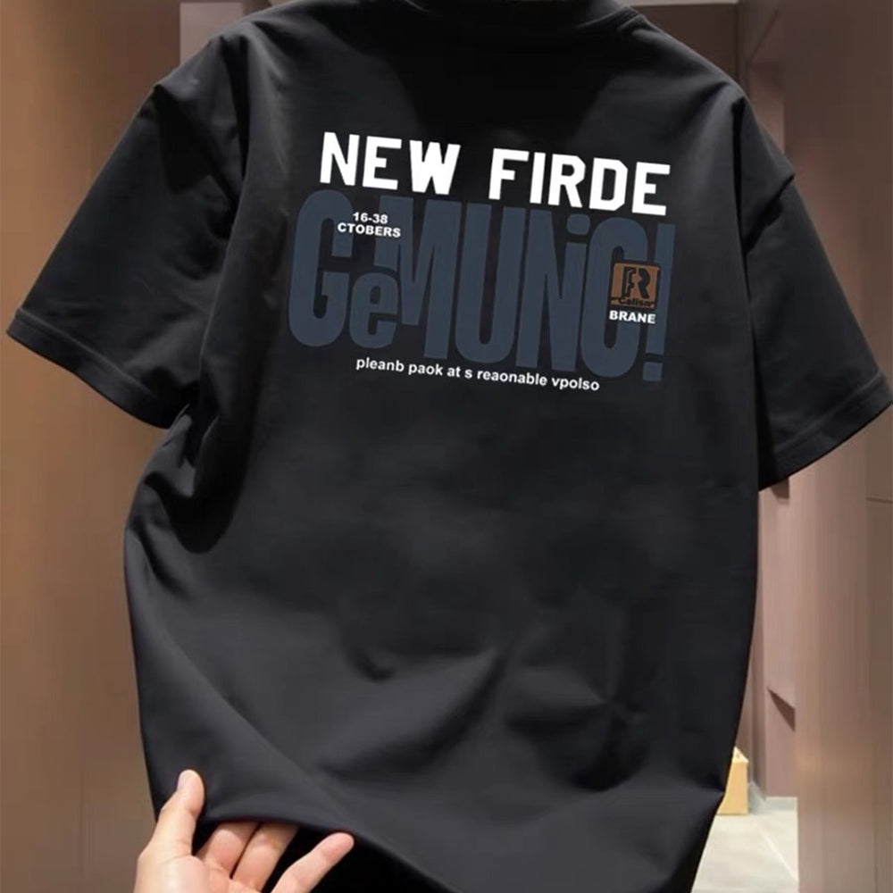 Top brand foreign trade counters are picking up leftover goods~High quality light luxury trendy brand pure cotton short sleeved T-shirt for men and women, American style cool and stylish