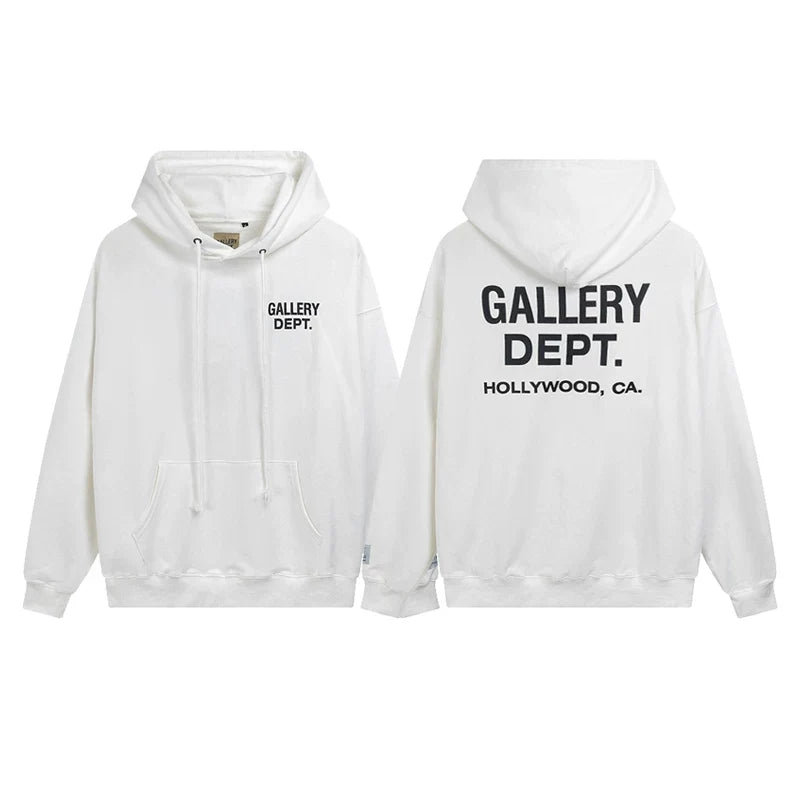 Gallery Dept Hollywood CA White Hoodie