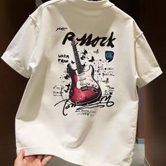 American fashion brand short sleeved T-shirt for men and women in spring and summer, loose and trendy, cool and stylish, Korean version, casual and versatile, round neck, half sleeved