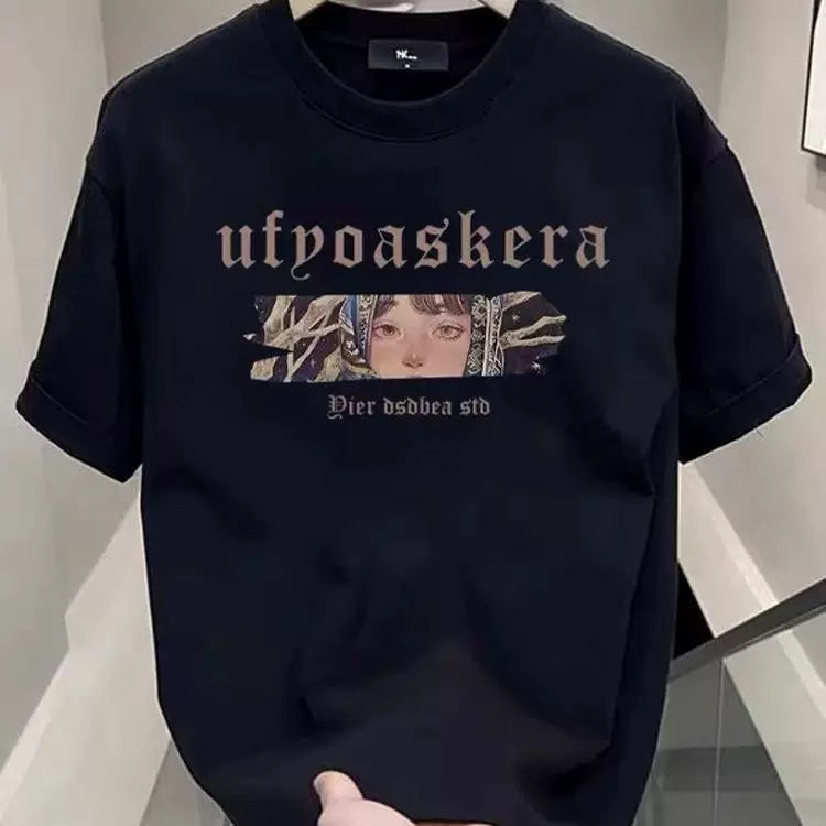Overseas orders have been withdrawn from foreign trade, and the remaining goods have been withdrawn. Summer fashion brand heavyweight pure cotton short sleeved t-shirt for men and women, loose and versatile, trendy