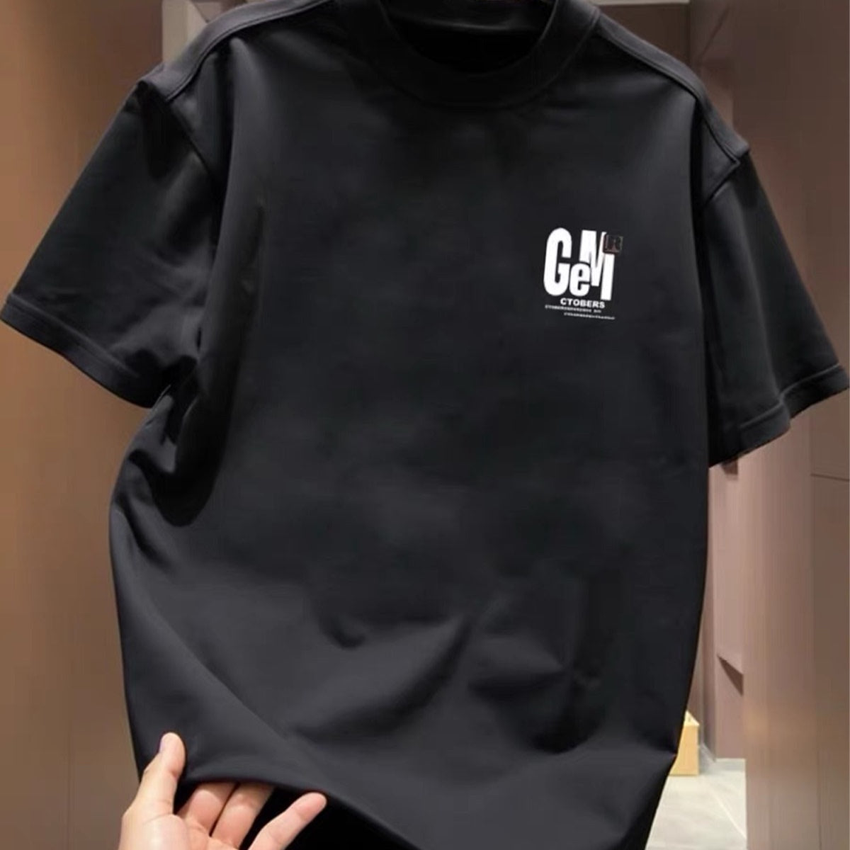 Top brand foreign trade counters are picking up leftover goods~High quality light luxury trendy brand pure cotton short sleeved T-shirt for men and women, American style cool and stylish