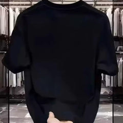 Overseas orders have been withdrawn from foreign trade, and the remaining stock has been withdrawn. The design is trendy and heavyweight, with pure cotton short sleeved T-shirts for men and women in loose sizes