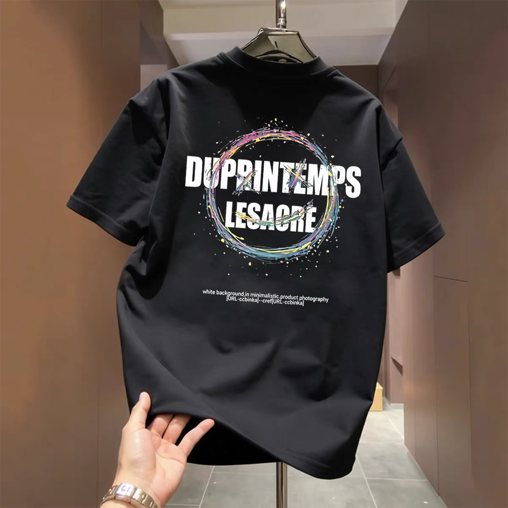 Top Brand Foreign Trade Counter Tail Stock Leakage~American Trendy Brand Pi Shuai Short sleeved T-shirt Trendy Brand Heavy duty Pure Cotton Men's and Women's Top