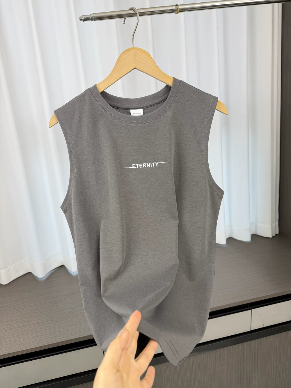 Don't miss it! Moisture absorbing and breathable! Foreign trade men's summer cool skin friendly sports casual vest sleeveless T-shirt