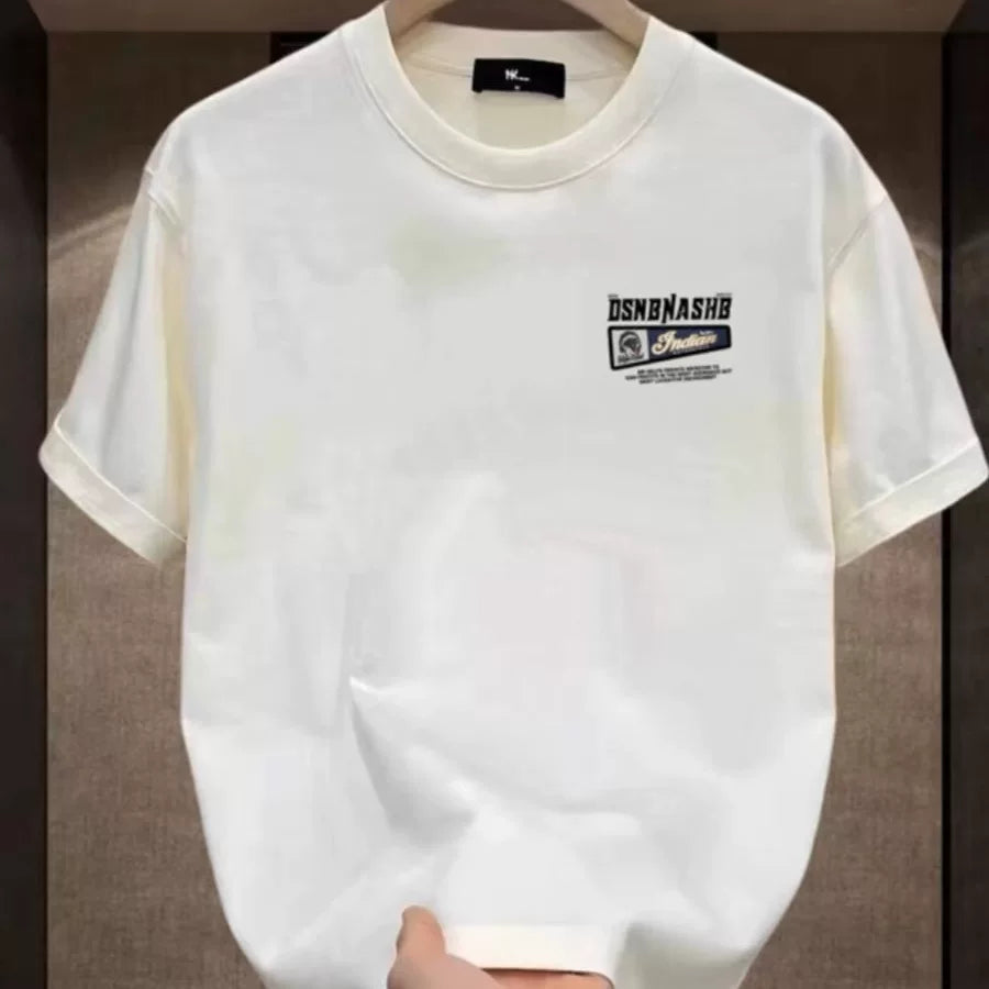First line tail trimming label clearance counter withdrawn~Trendy heavyweight pure cotton short sleeved t-shirt for men and women in summer loose large size