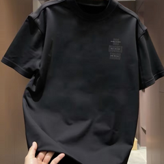 Top brand foreign trade counters are picking up leftover goods~High quality light luxury pure cotton short sleeved T-shirt with trendy loose letters and large size for summer