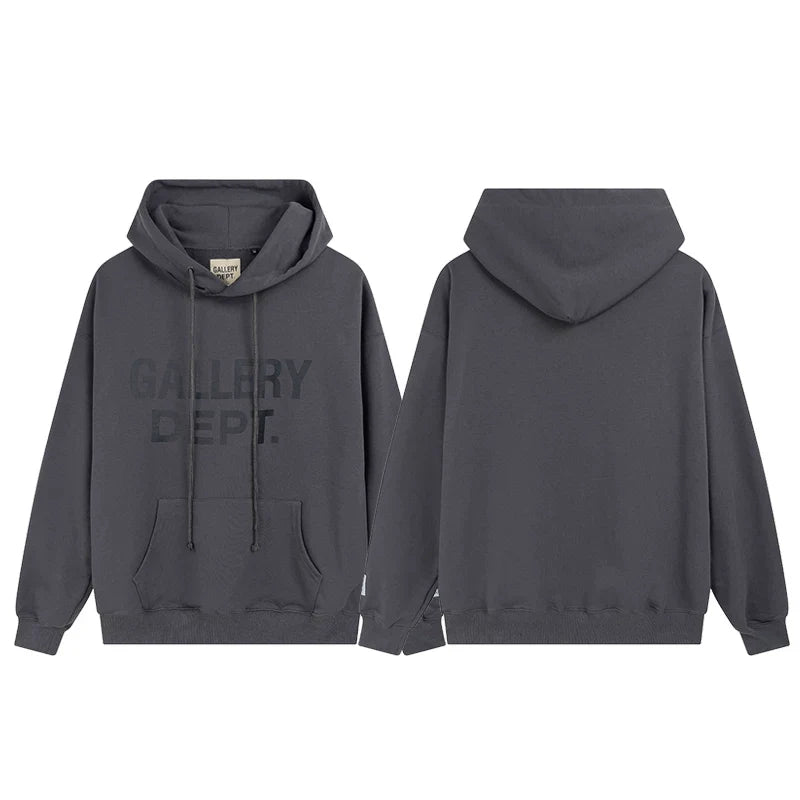 Gallery Dept Tonal Logo Charcoal Hoodie