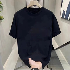 Foreign trade label cutting and tail order counter withdraws clearance and leak detection trend brand American retro pure cotton short sleeved T-shirt for men and women loose fit