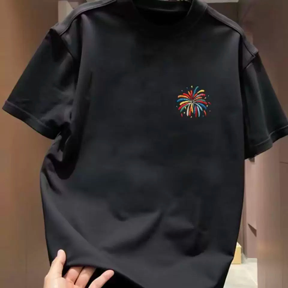 Top brand foreign trade counters are picking up leftover goods~American fashion brand short sleeved T-shirt, fashionable and loose, trendy and stylish, suitable for both men and women