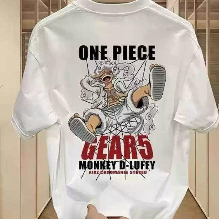 Brand foreign trade~Cutting labels, picking up leaks, counter surplus single day series cartoon fun pure cotton short sleeved t-shirt for men and women couple tops