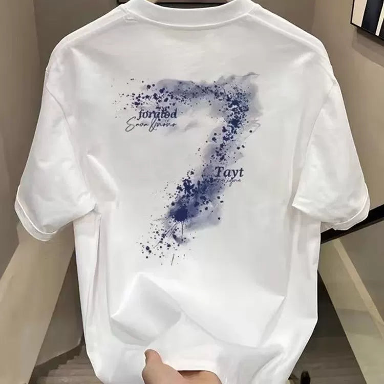 Foreign trade clearance~Cutting labels, tail goods counter, leak detection, trendy brand, pure cotton short sleeved T-shirt, men's and women's loose fit, large size, versatile, trendy
