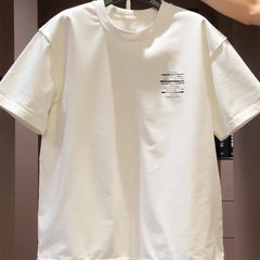 Top brand foreign trade counters are picking up leftovers~American fashion brand letter heavyweight pure cotton short sleeved T-shirt for men and women, versatile and trendy