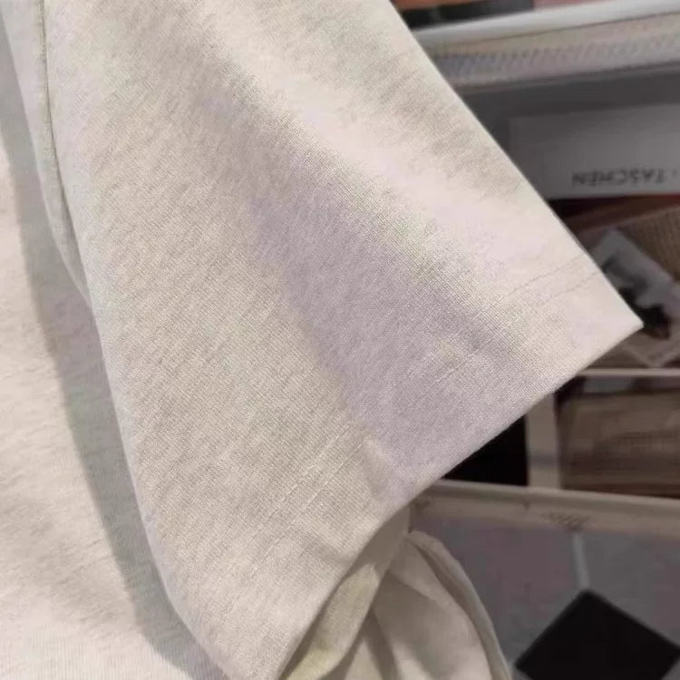 First tier tail goods counters withdraw from picking up leaks~2026 summer heavyweight pure cotton short sleeved men's and women's versatile simple trend