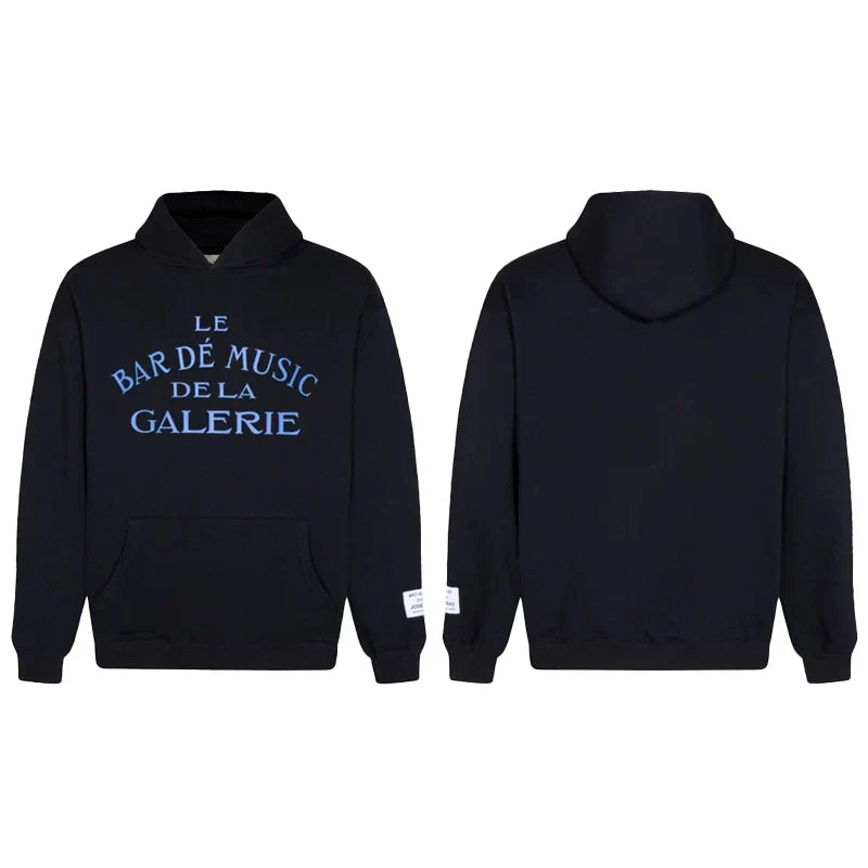 Gallery Dept. Blue Text Hoodie
