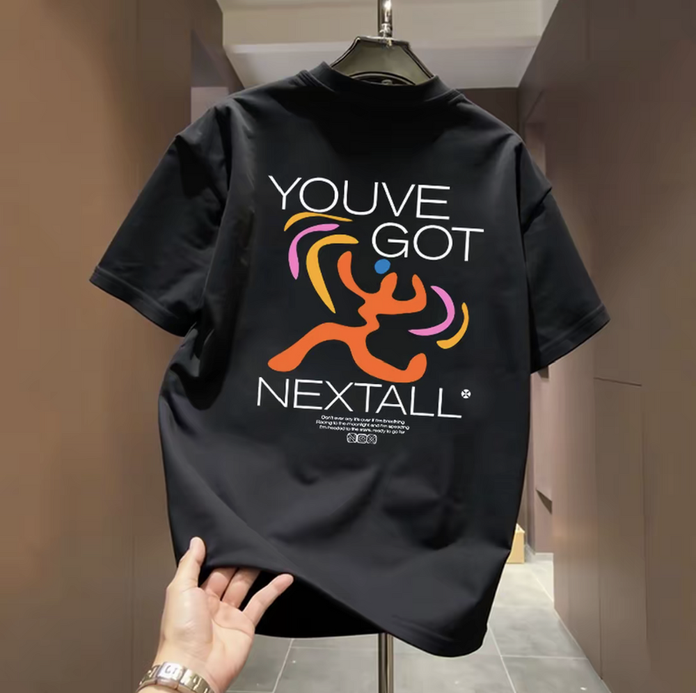 Top brand foreign trade counters are picking up leftovers~High quality light luxury American style trendy pure cotton short sleeved trendy brand versatile casual