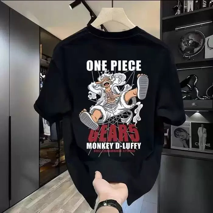 Brand foreign trade~Cutting labels, picking up leaks, counter surplus single day series cartoon fun pure cotton short sleeved t-shirt for men and women couple tops