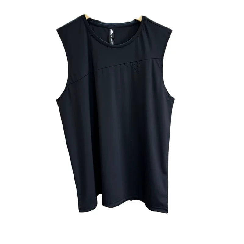 Basketball BI in! Quick drying and breathable! Foreign trade men's summer solid color round neck sleeveless camisole casual vest trend
