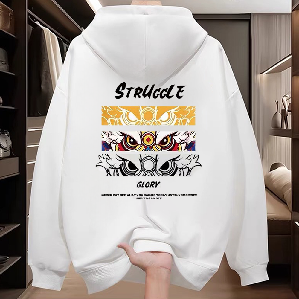 Export and foreign trade tail goods, cut labels, clear warehouses and pick up leaks~New autumn and winter pure cotton hoodies, retro trendy brand, versatile for men and women
