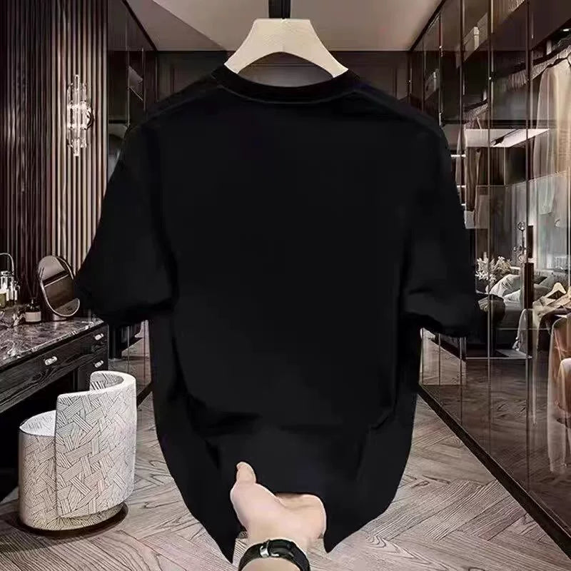 Foreign trade clearance~Withdrawal of American retro style summer pure cotton couple pure cotton short sleeved T-shirt loose fitting