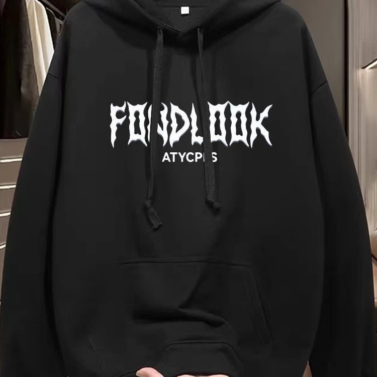 Foreign trade tail order trimming label clearance counter withdrawn~American fashion brand pure cotton hoodie for men and women loose and versatile large size