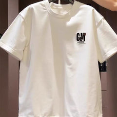 Top brand foreign trade counters are picking up leftover goods~High quality light luxury trendy brand pure cotton short sleeved T-shirt for men and women, American style cool and stylish