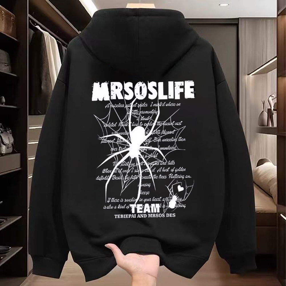 Foreign trade tail order trimming label clearance counter withdrawn~New autumn and winter trendy brand hoodies for men and women, loose and versatile