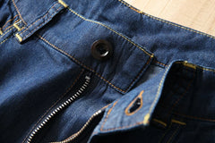 Island country customer supplied fabric comfortable and breathable Tencel denim thin men's pants casual retro straight leg jeans