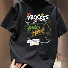Top brand foreign trade counters are picking up leftover goods~High quality light luxury Korean style trendy brand heavyweight pure cotton short sleeved T-shirt for men and women