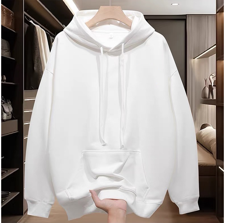 Withdrawal of overseas order tail trimming label for 2025 autumn and winter American fashion brand with thick fleece hooded sweatshirt for men and women