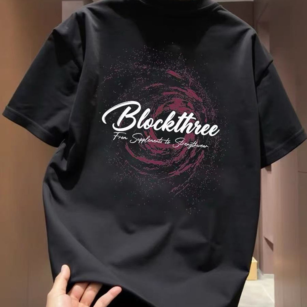 Top brand foreign trade counters' leftover inventory collection~Summer heavyweight round neck pure cotton short sleeved T-shirt for both men and women, American fashion brand