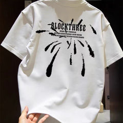 Summer New Short Sleeve T-shirt Heavy Cotton Trendy Casual Fashion Versatile Round Neck Half Sleeve for Men and Women Couple Same Style