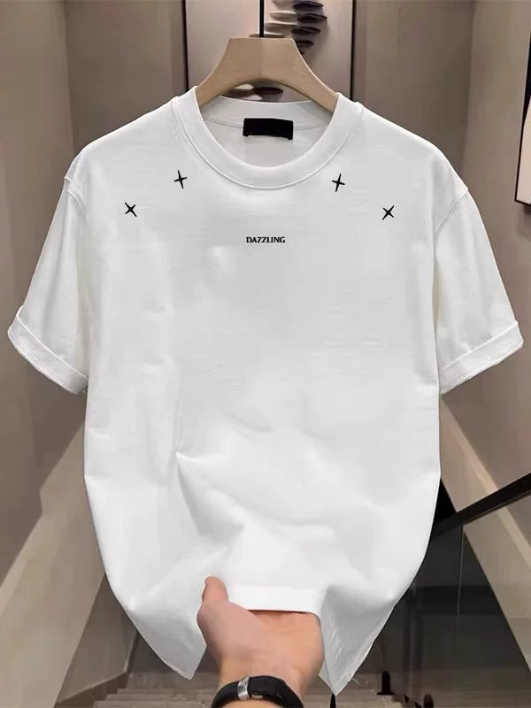 Frontline tail goods counters withdraw leak collection~Oversize trendy brand pure cotton short sleeved T-shirt for men and women, loose and versatile