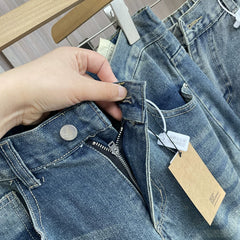 Keep good cattle for yourself+retro fermented, washed and ground white! Spring Men's Foreign Trade Fashion Versatile Comfortable Elastic Jeans Trend